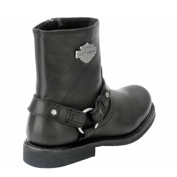 NEW Harley Davidson Men's SCOUT Black LTHR Motorcycle Riding Boots D9526… - Picture 13 of 15